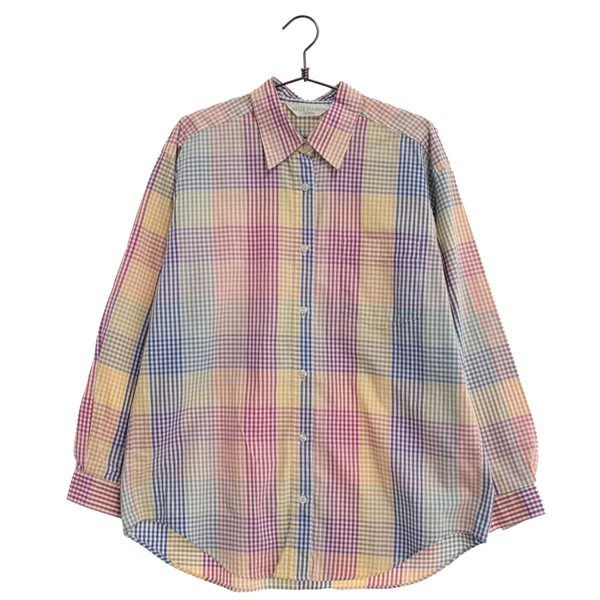 [BELLE MAISON ]   코튼 체크 셔츠( MADE IN JAPAN )[SIZE : WOMEN L]