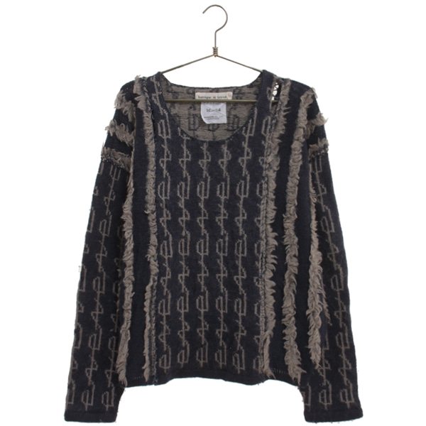 [BARRIQUE TRICOT]   울 100% 패턴 니트( MADE IN JAPAN )[SIZE : WOMEN FREE]