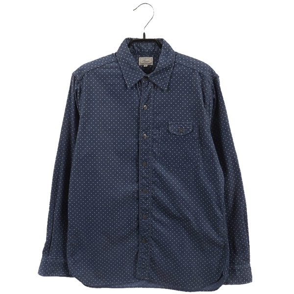 [HARRISS]   코튼 도트 패턴 셔츠( MADE IN JAPAN )[SIZE : MEN M]