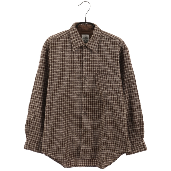 [VARIO MODA]   울 혼방 체크 패턴 셔츠( MADE IN JAPAN )[SIZE : MEN M]
